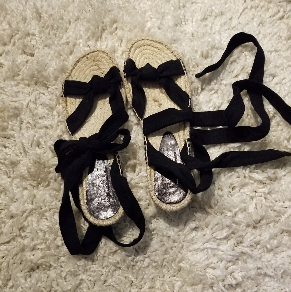 NWT DKNY Tied Up Espadrilles